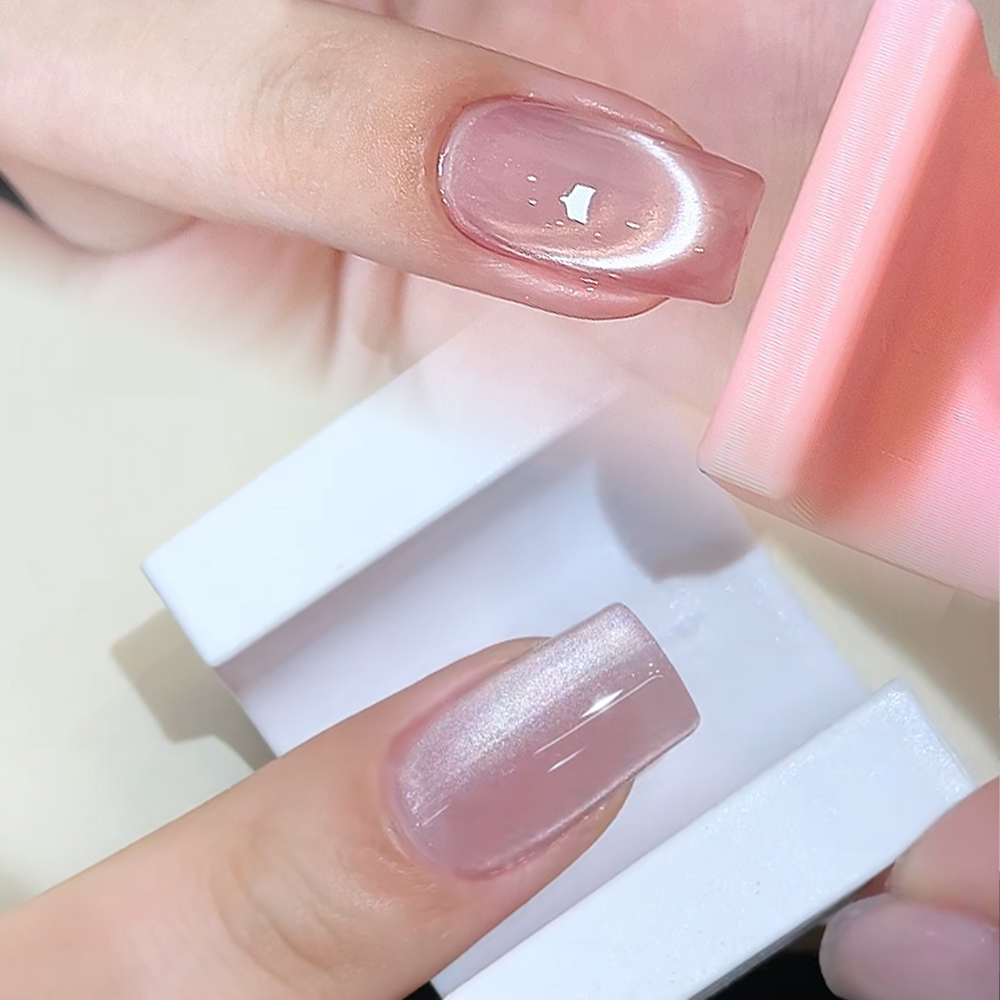 Nail Art Pink Cat Eye - 5D U Şekilli Fransız Kedi Gözü