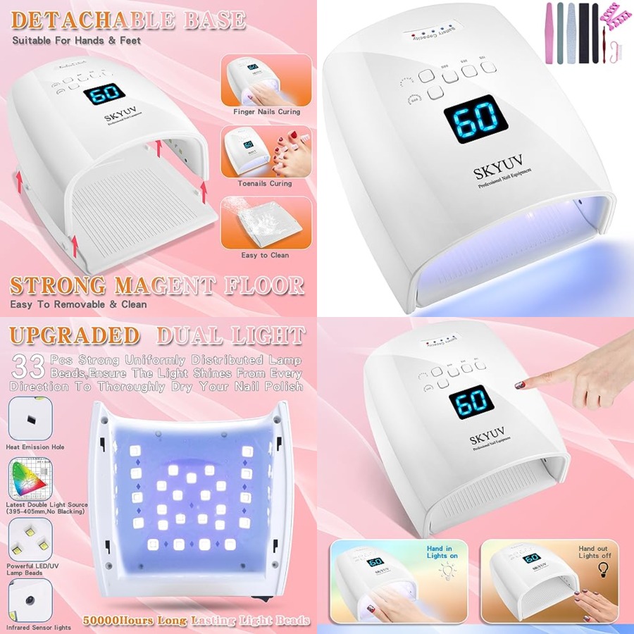 Uv Led Lamp Nail - Şarj Edilebilir Hızlı Kuruyan UV LED