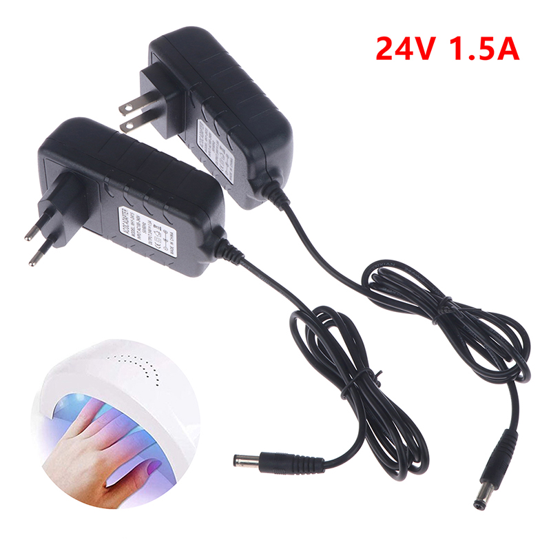 Uv Led Lamp Nail - 【24V 1.5A Güç Kaynağı Adaptörü Şarj