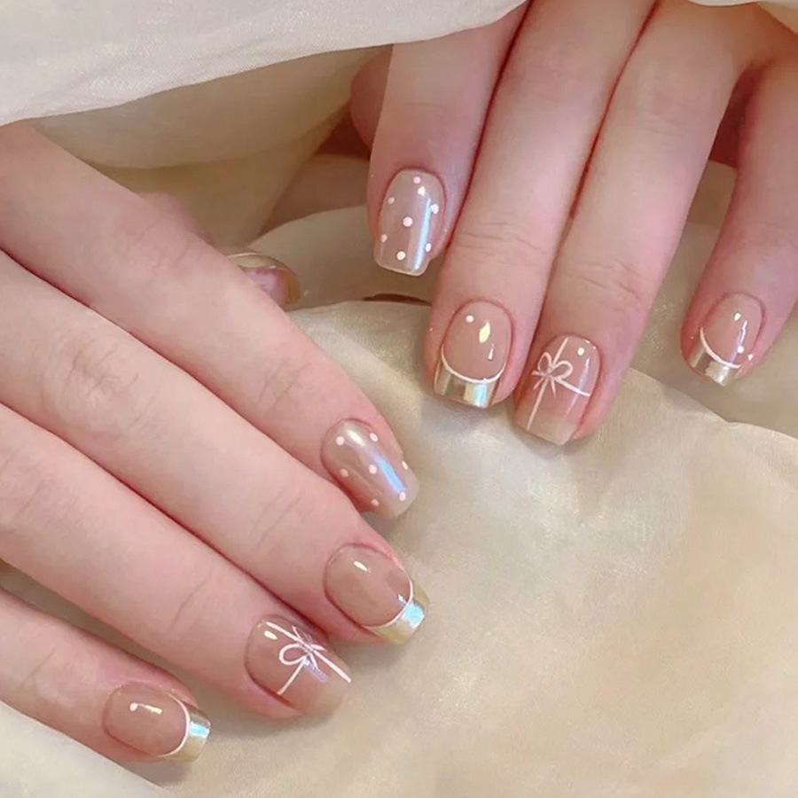 Nail Art Red - Kadınlar ve kızlar için kısa kare