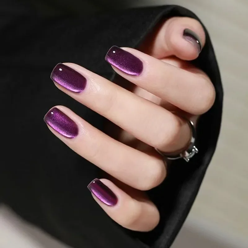 24 adet tırnaklar kedi göz tak - Nail Art Pink Cat Eye incelemesi ve fiyatı