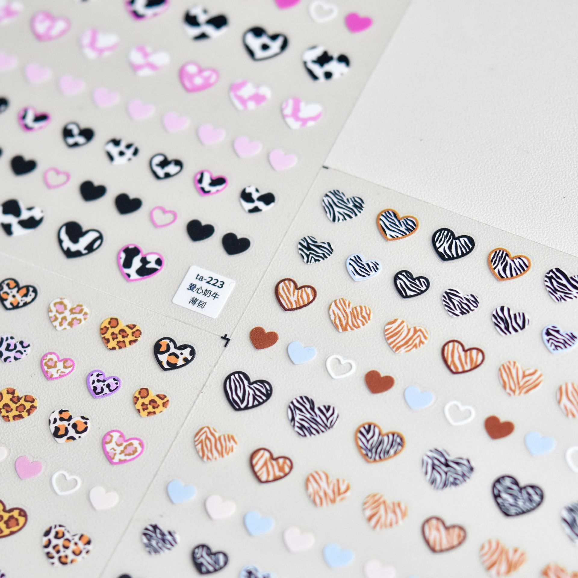 Hayvan desenli aşk kalp tırnak - Nail Art Zebra Design incelemesi ve fiyatı