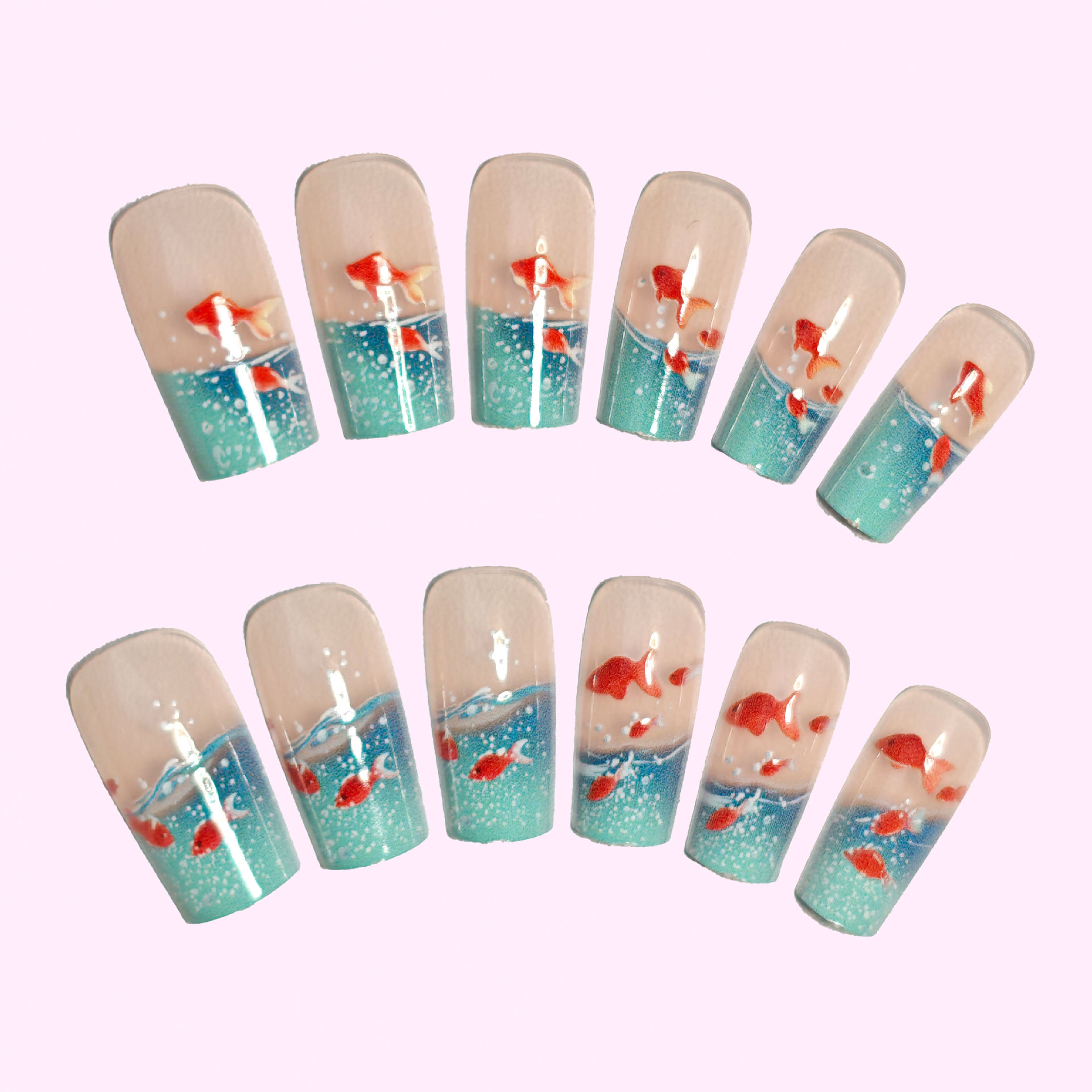 Kadınlar için orta uzunlukta k - Nail Art Red incelemesi ve fiyatı