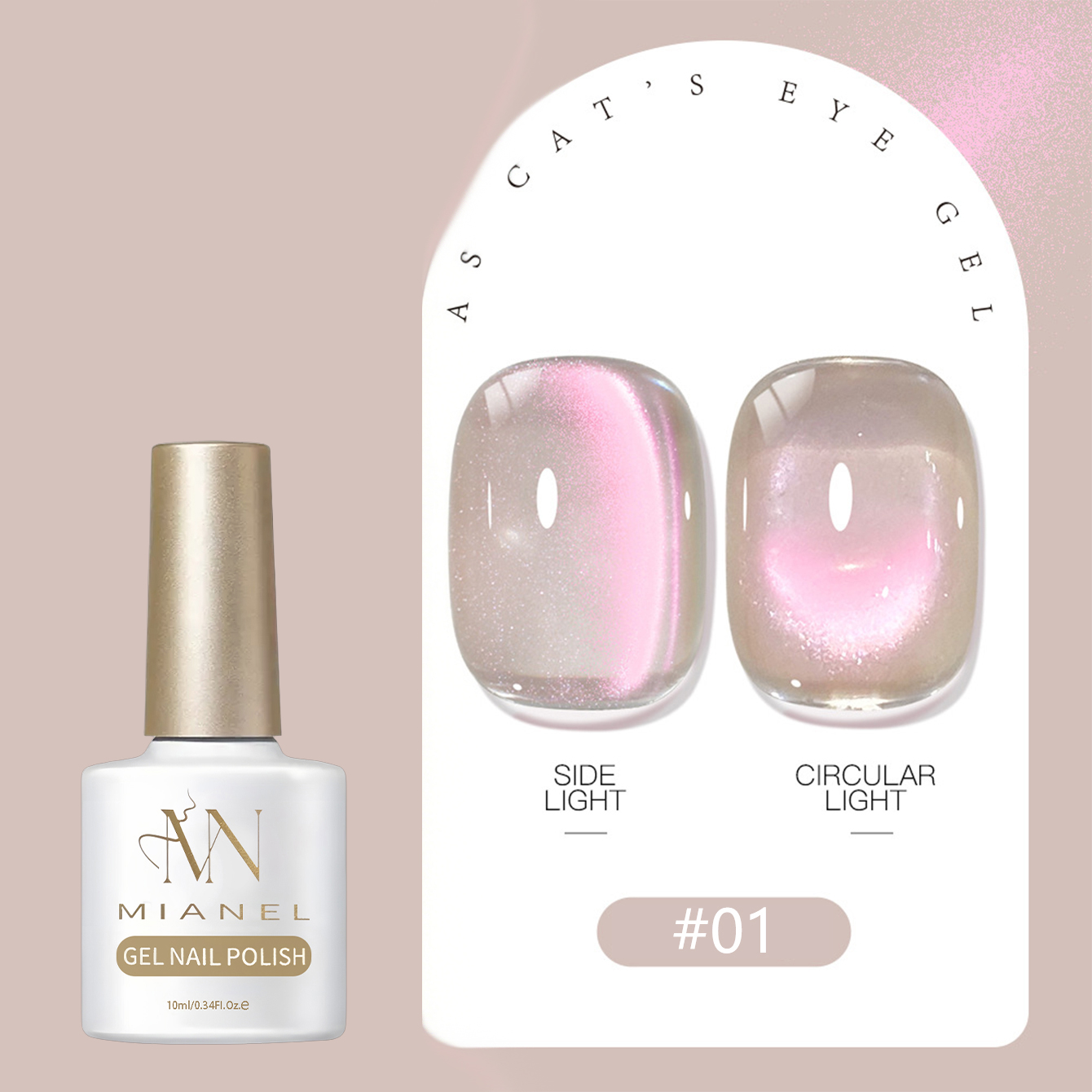 MIANEL Şeffaf Şeftali Nude Pem - Nail Art Pink Cat Eye incelemesi ve fiyatı
