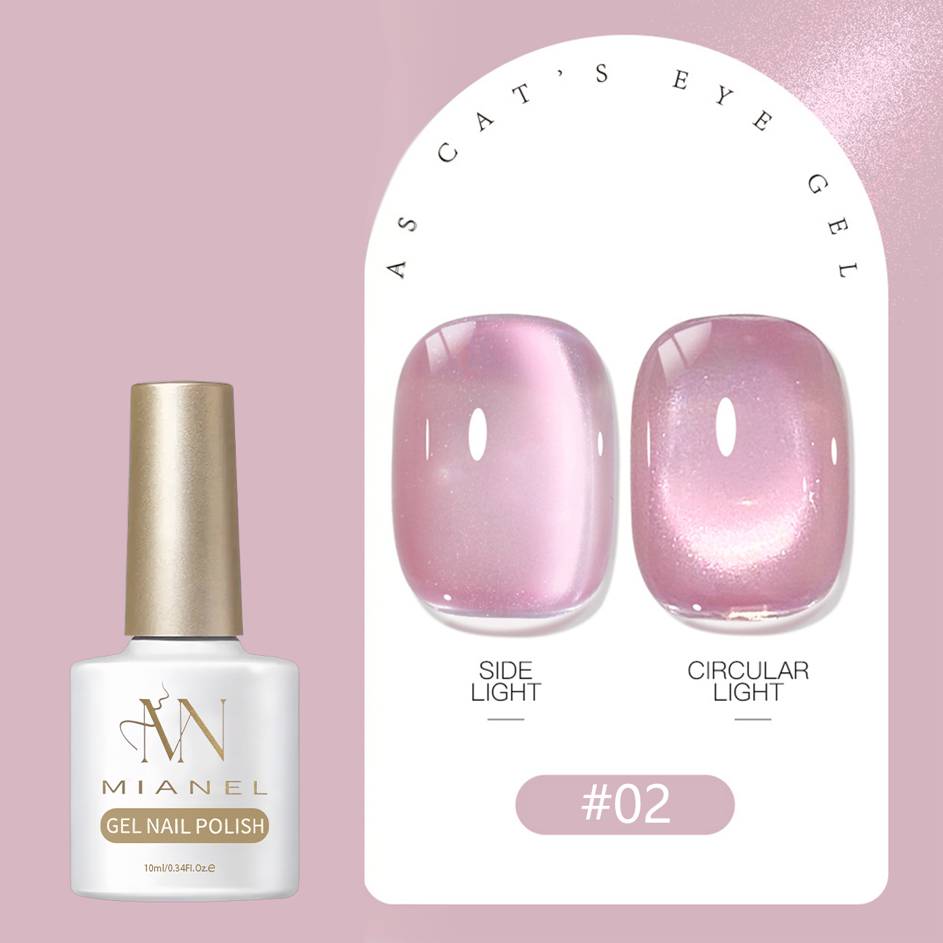 MIANEL Şeffaf Şeftali Nude Pem - Nail Art Pink Cat Eye incelemesi ve fiyatı