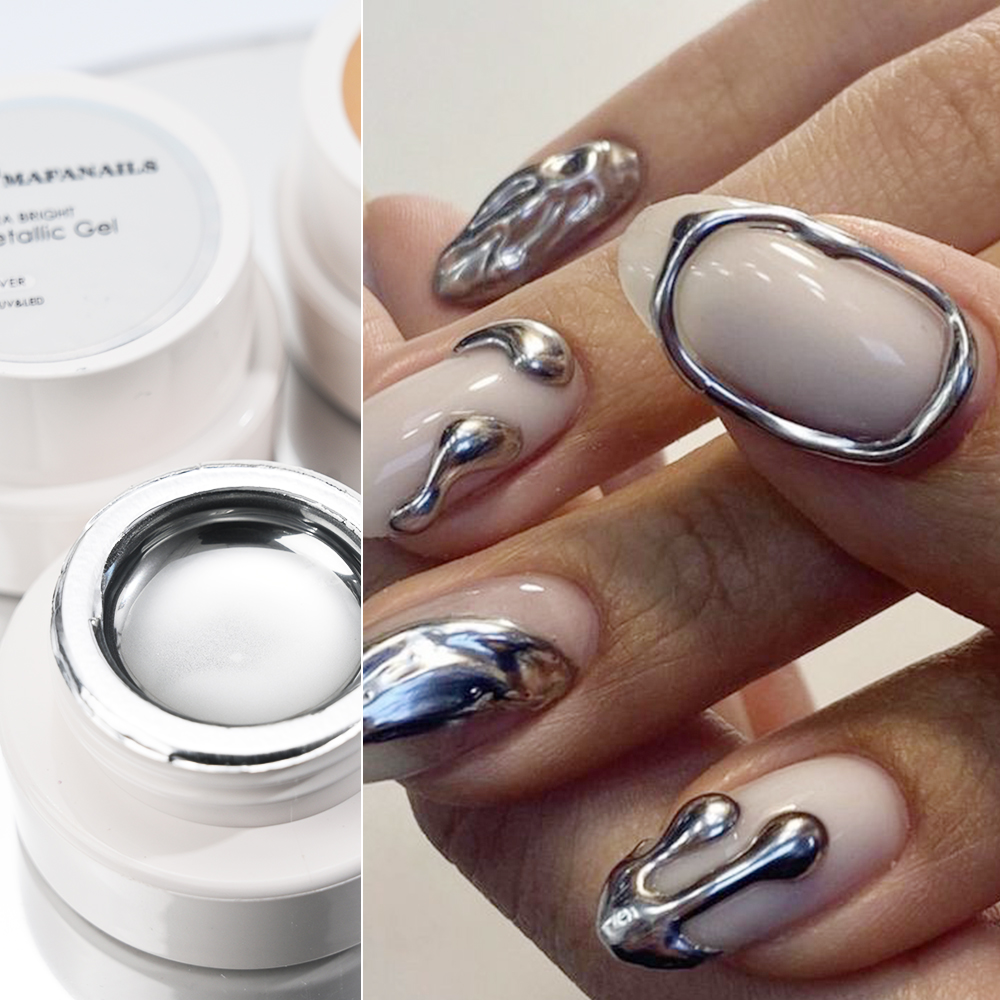 5ml Gümüş Altın Metalik Jel Oj - Nail Glitter Chrome incelemesi ve fiyatı