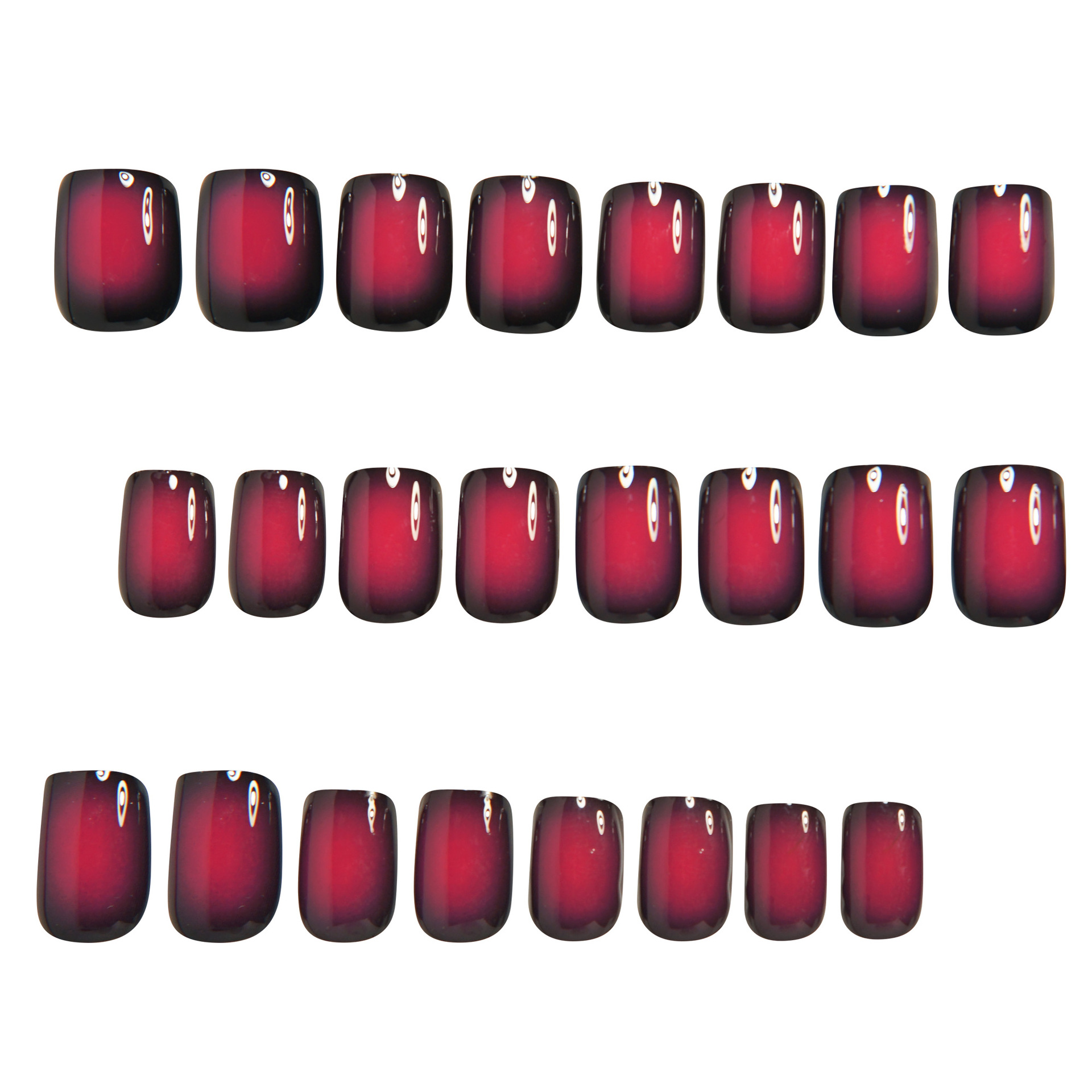 Kadınlar için kısa kare takma  - Nail Art Red incelemesi ve fiyatı