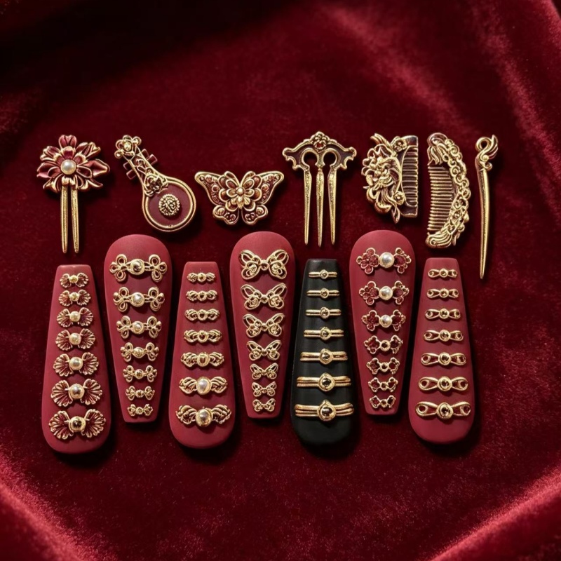 3D Antik Çin Saç Tokası ve Tar - Nail Art Vintage incelemesi ve fiyatı