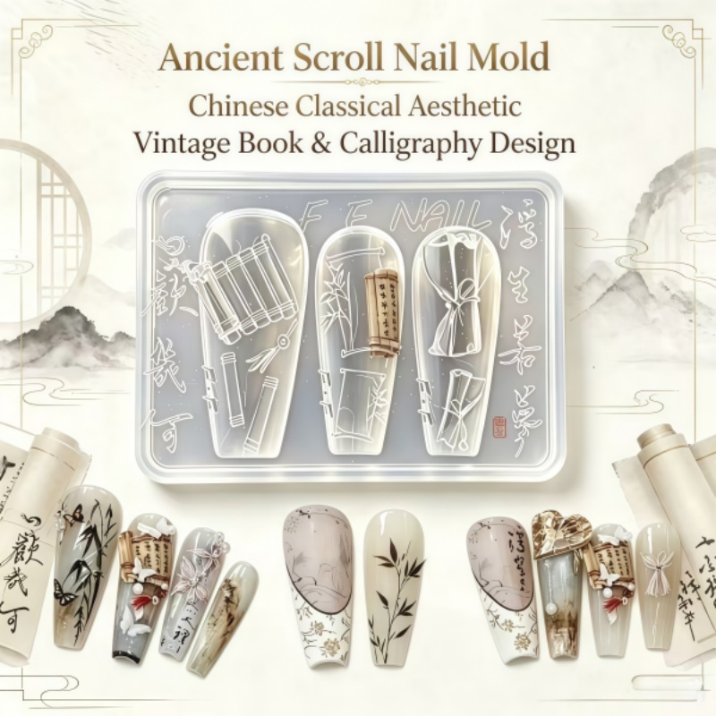 Çin Antik Tarzı Kitap Kaydırma - Nail Art Vintage incelemesi ve fiyatı