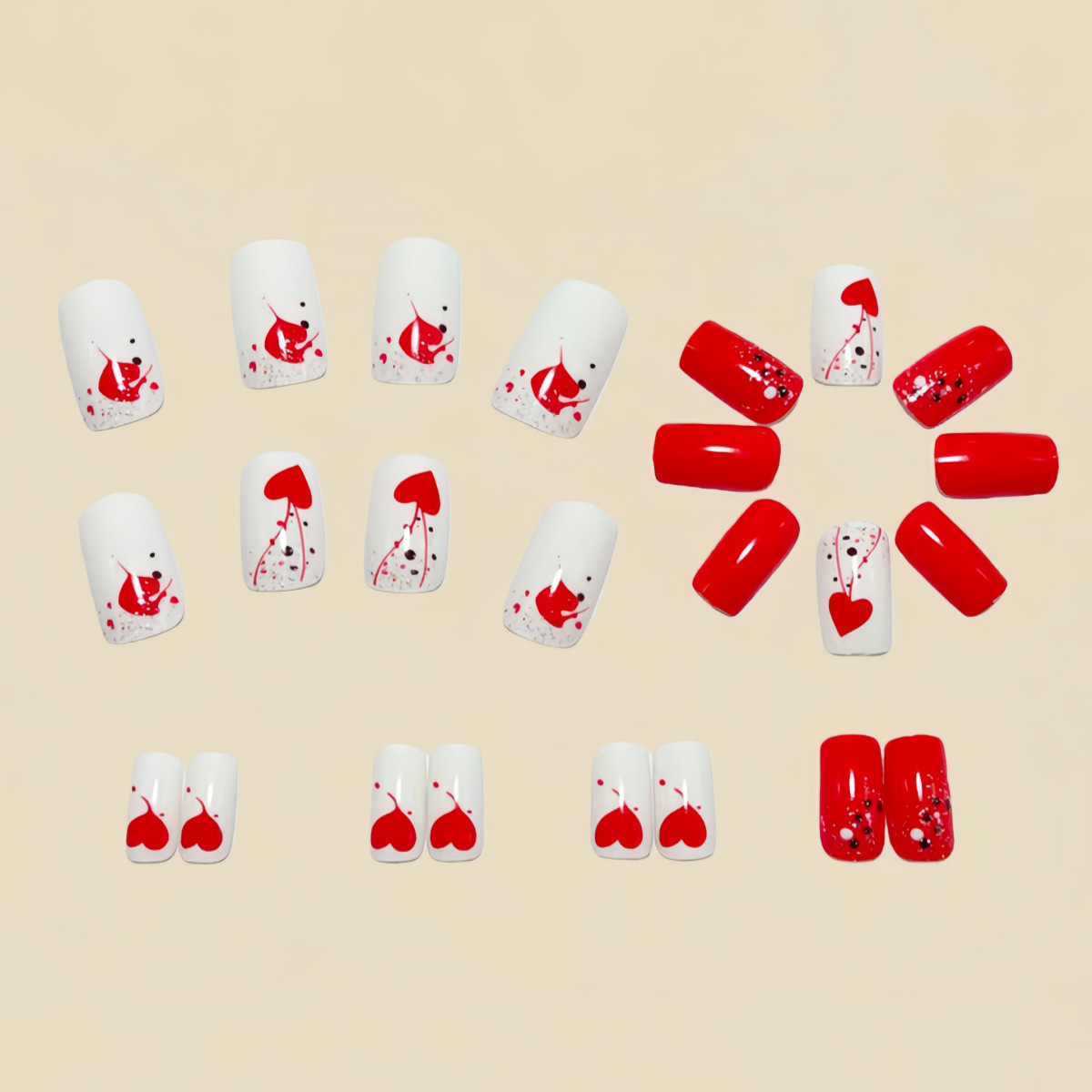 Sevgililer Günü için kadınlar  - Nail Art Red incelemesi ve fiyatı