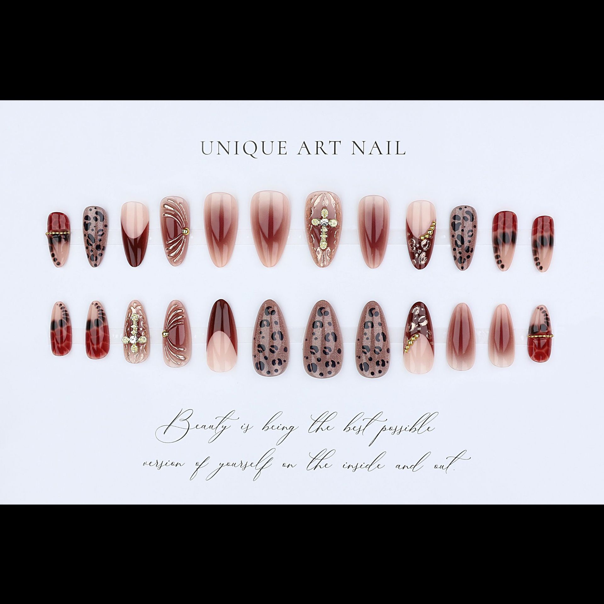 Degrade şarap kırmızısı kahver - Nail Art Red incelemesi ve fiyatı